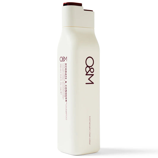 O&M Hydrate & Conquer Shampoo 350ml – Hydraterende Krullenshampoo Zonder Sulfaten