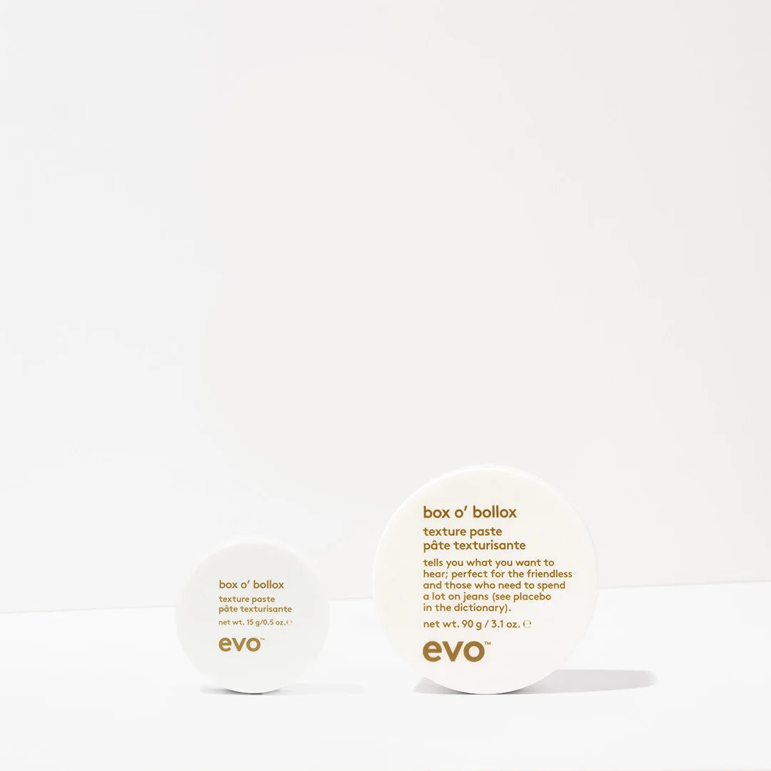 EVO Box o’ Bollox Paste 90gr – Medium Hold Styling Paste voor Textuur & Definitie